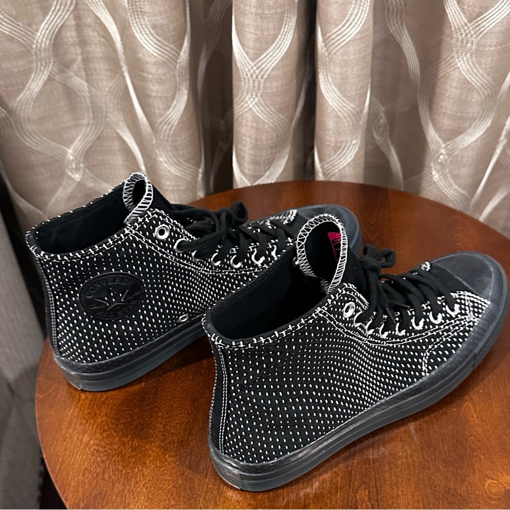 Converse Chuck 70 High Top Jacquard Black/White-Cool Grey Unisex Sneaker - Picture 6 of 13